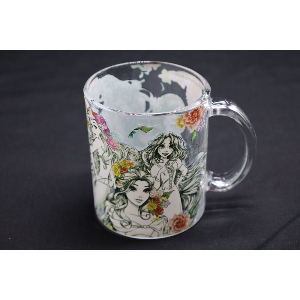 Disney Princess Glass Coffee Mug